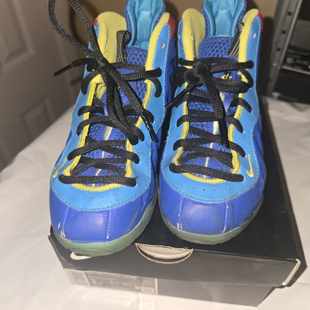 Nike Kids Vibrant Blue and Yellow Sneakers